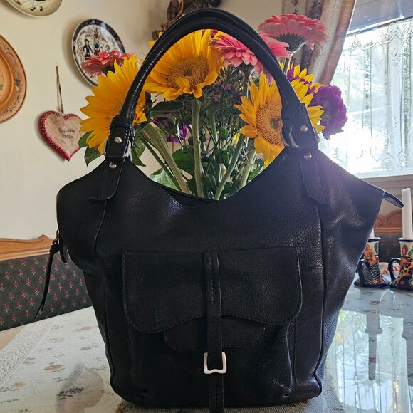 RADLEY London NWOT Rare Retro Black Pebbled Leather bag - Picture 2 of 16